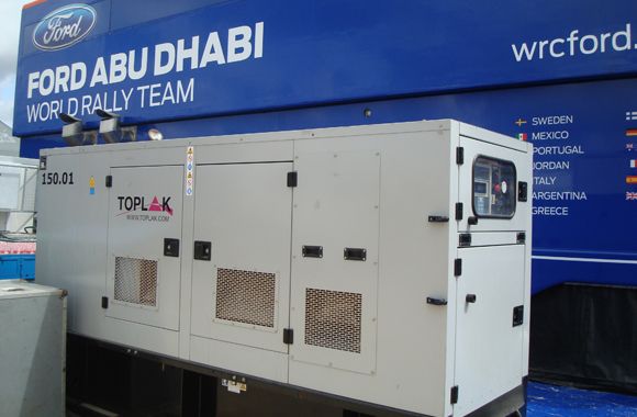 Stromversorgung Ford Abu Dhabi Messe - Toplak GmbH